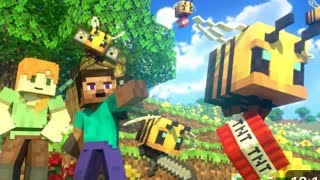 BEES FIGHT - Alex and Steve  Life (Minecraft animation) ft. @SquaredMediaAnimations