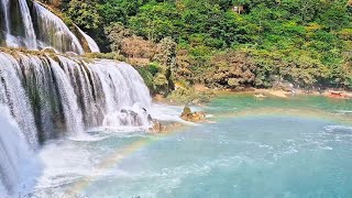 Beautiful Waterfall Scenery with Relaxing Piano Music | Calm Nature Ambience screenshot 1