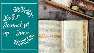 Bullet Journal Set Up June
