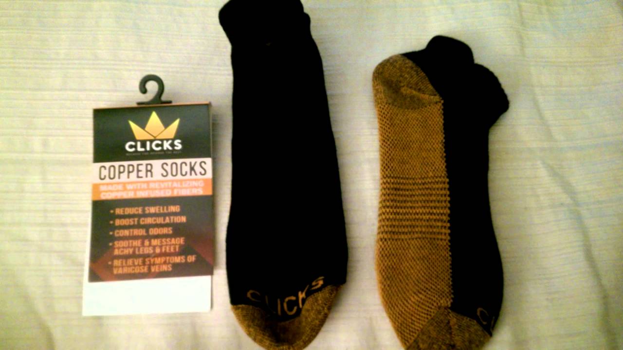 Clicks Copper Socks Review YouTube