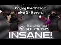 Playing The Security Department Team After 2 - 3 Years in SCP: RP | Roblox