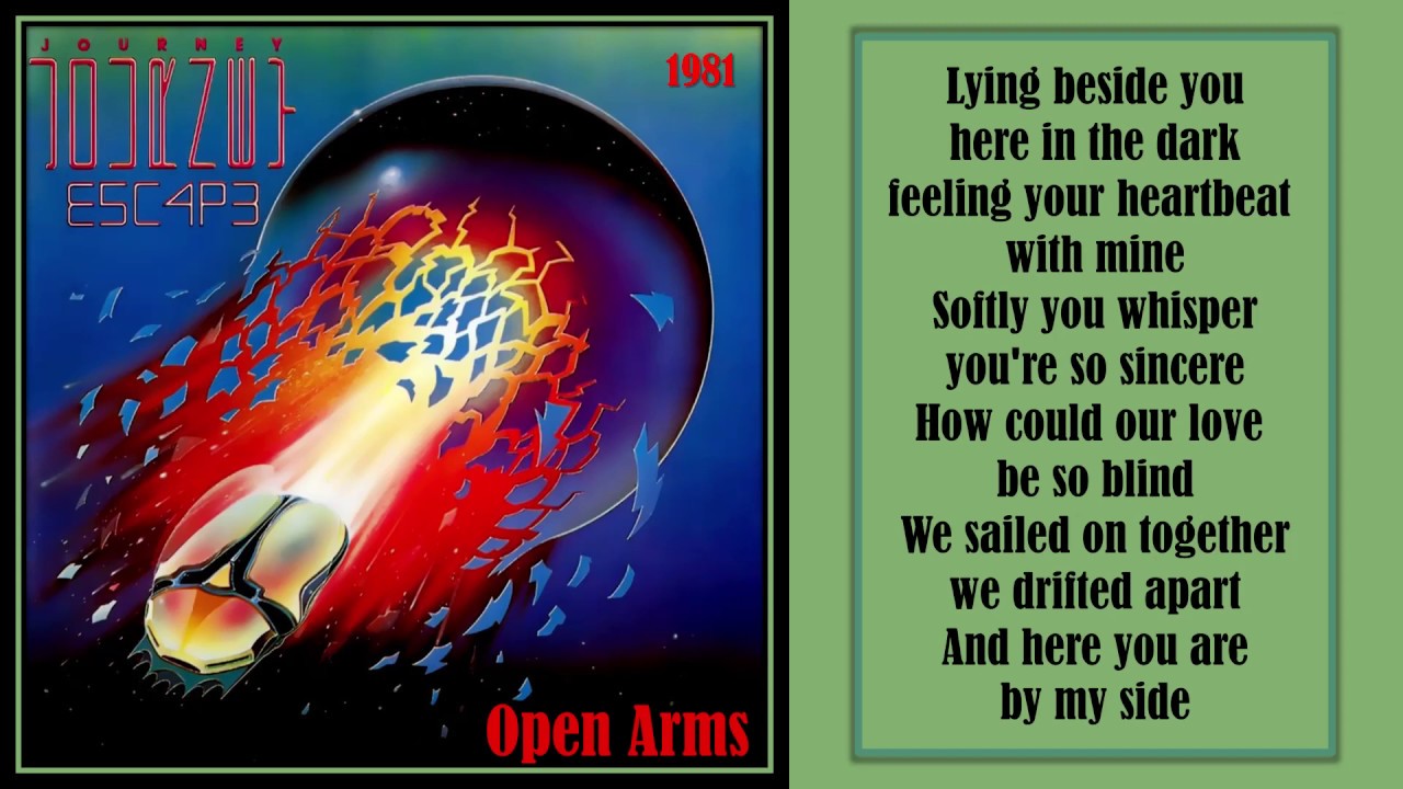 journey open arms with lyrics