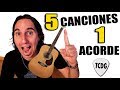 5 canciones fáciles en guitarra con solo ¡1 acorde! | Perfectas para principiantes