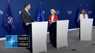 NATO Secretary General w/the President of the European Commission Ursula von der Leyen, 30 SEP 2025