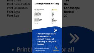 TallyPrime Addon TDL - Envelop Printing #tallyaddon #tallyprimetdl #TDL #tallyerp9 #tally