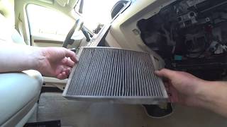 Replacing cabin filter and cleaning AC evaporator on a Volvo