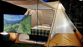 Caught In An Unexpected Storm | $150 Walmart Glamping Tent
