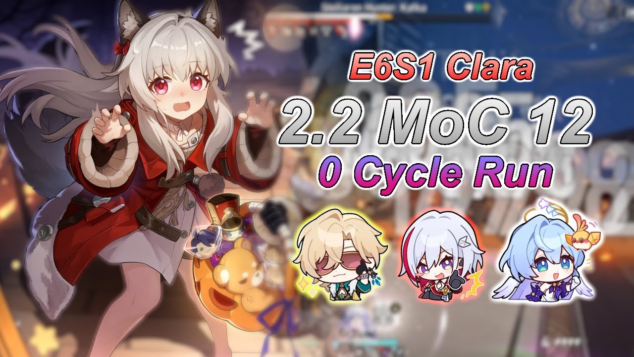 HYPERCARRY E6S1 Clara - FULL Follow-Up Attack Team Comp! | 2.2 MoC 12 SPEEDRUN (0 Cycles)