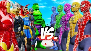 The Avengers Vs Team Spider-Man - Epic Superheroes War