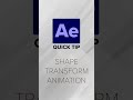 After Effects Quick Tips - Shape Transform Morphing Tutorial
