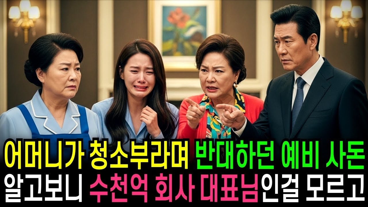 어머니가 청소부라며 결혼 반대하던 예비 사돈 알고보니 사돈이 수천억 회사 대표님인걸 몰랐는데                              반전사연   오디오북   사연