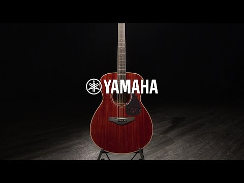 Yamaha FS850 All Mahogany Acoustic Guitar, Natural | Gear4music demo