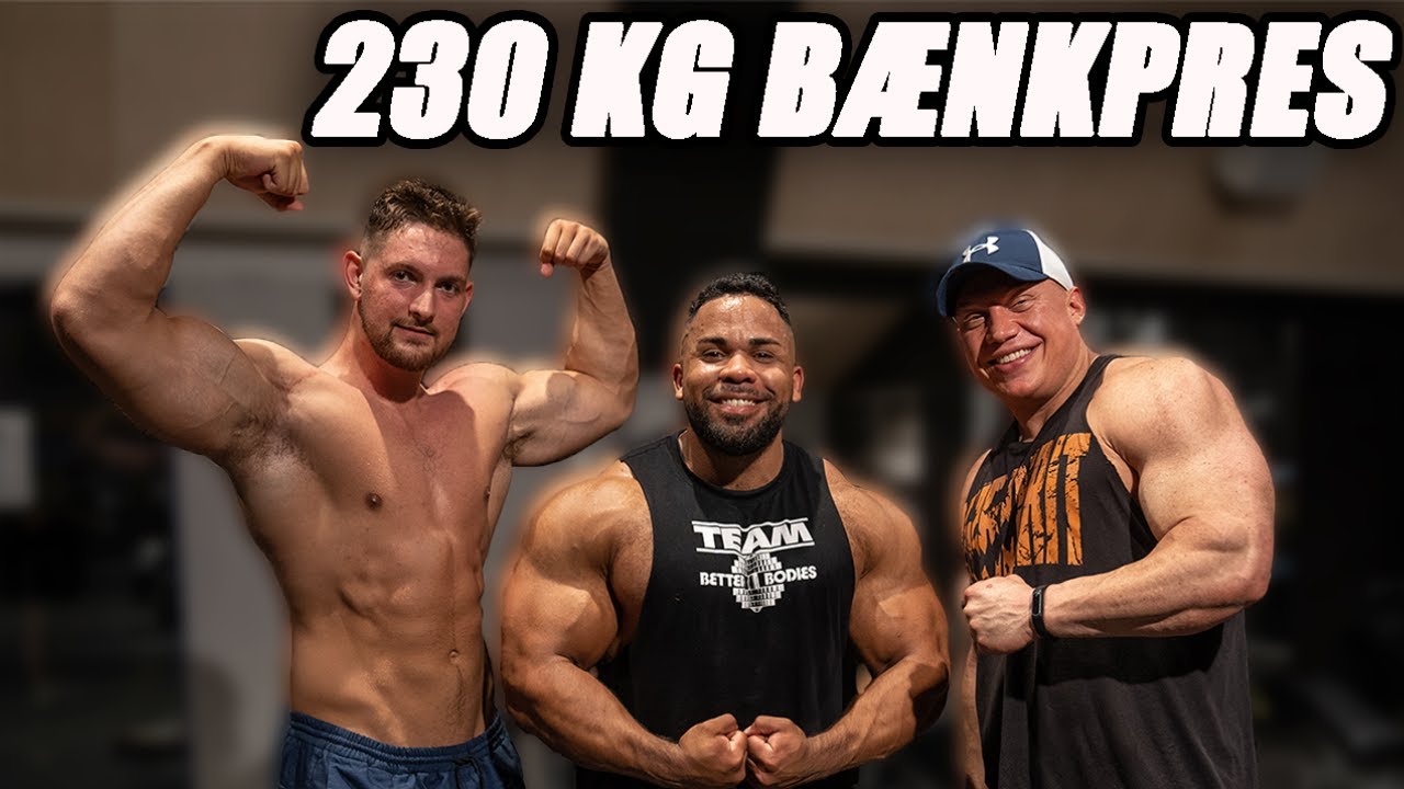 230 KG BÆNKPRES!😲 Hardcore bryst-program med Top Bodybuilder fra USA!🔥