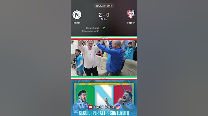 REACTION Napoli Campione | Napoli - Cagliari 2-0 #napoli #cagliari #napolicampione #seriea #perte