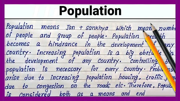 Population English Paragraph Writing | Write English essay on population | Best essay on Population - DayDayNews