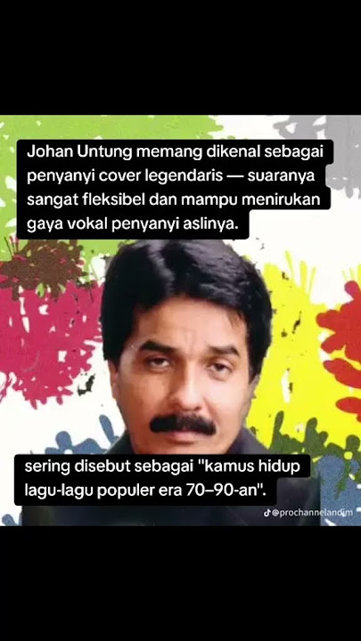 Johan Untung, Penyanyi Cover Pertama Indonesia #shorts
