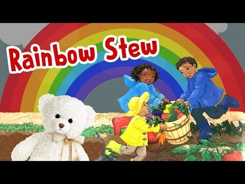 Kids Book Read Aloud | Rainbow Stew by Cathryn Falwell | Ms. Becky & Bear's Storytime