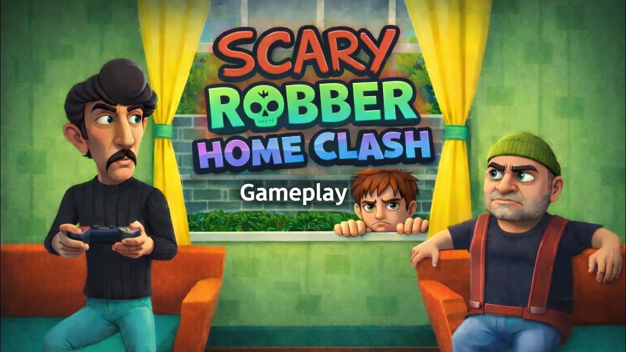 Scary Robber Home Clash 😱🏠 #MobileGame #EscapeGame #gameplay 
