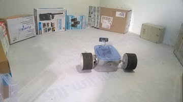 Arduino wall follower and obstacle avoiding robot.