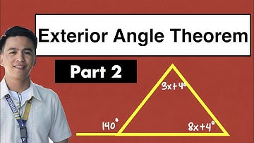 Exterior Angle Theorem - Part 2 @MathTeacherGon