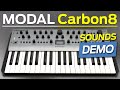 MODAL CARBON8 -NEW experimental POLYSYNTH (SOUNDS DEMO NO TALKING)