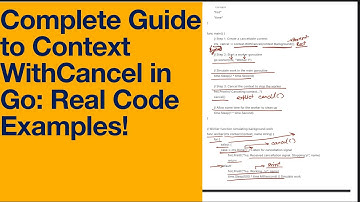 Complete Guide to Context WithCancel in Go: Real Code Examples!