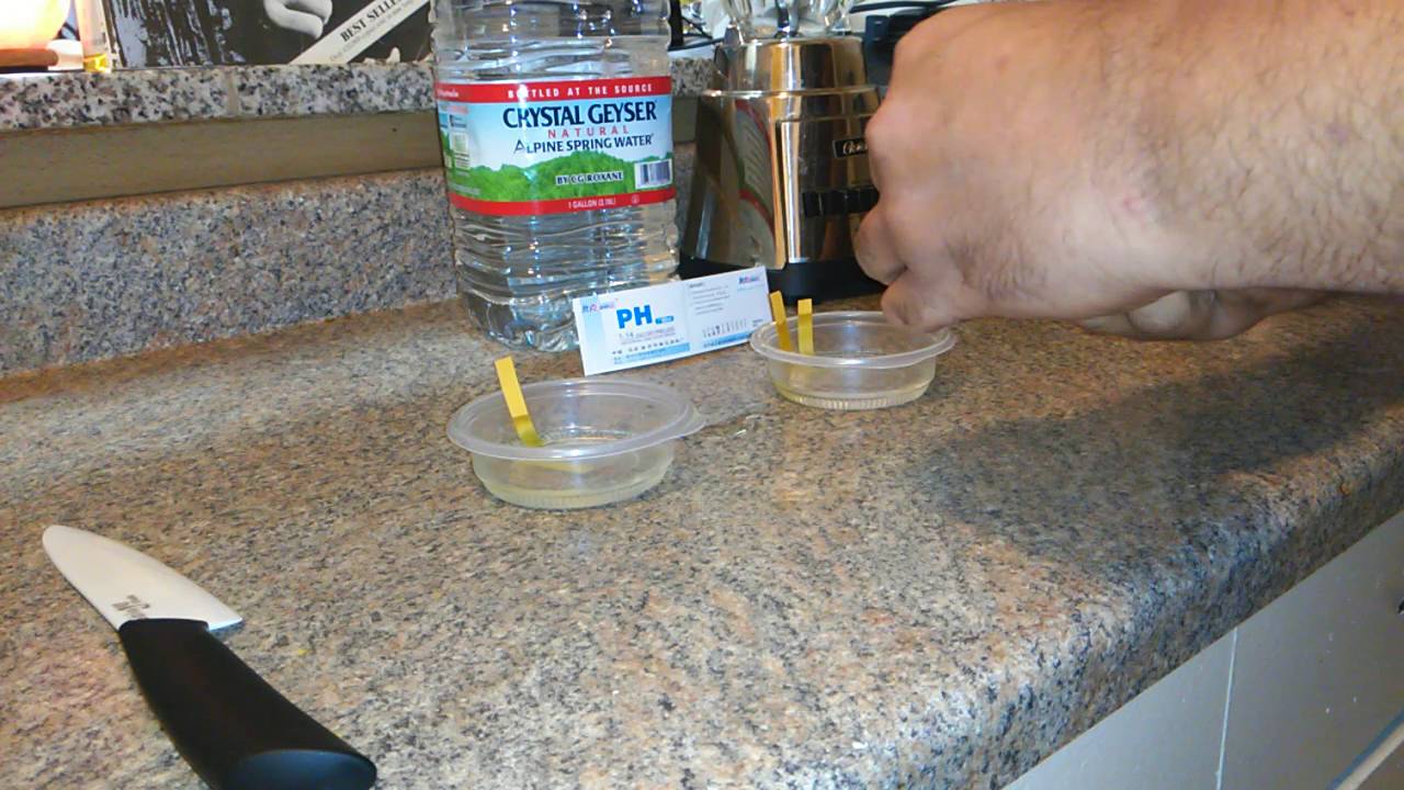Key Lime in spring water pH test YouTube