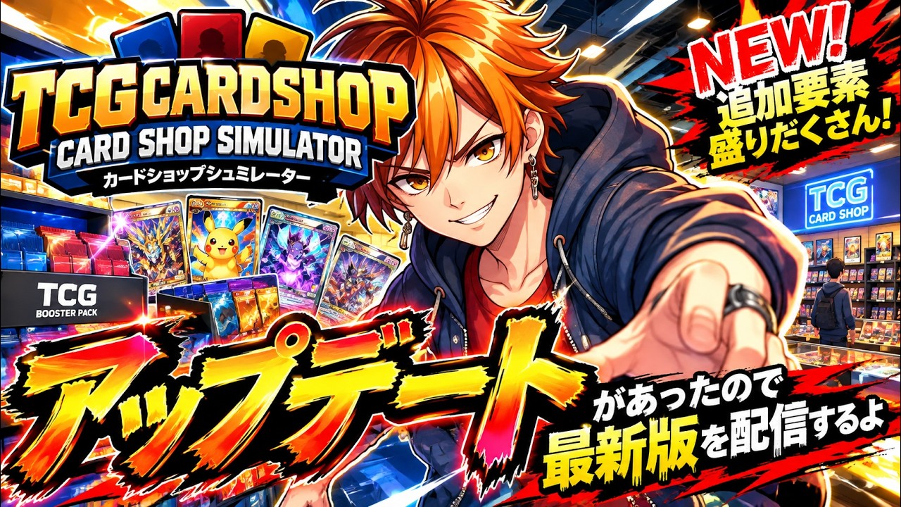 【 TCGCARDSHOP】 ＠100枚くらい　フルコンプ目指すよ！！　#tcgcardshopsimulator  #tcgcardshopsimulator ＃新人Vtuber