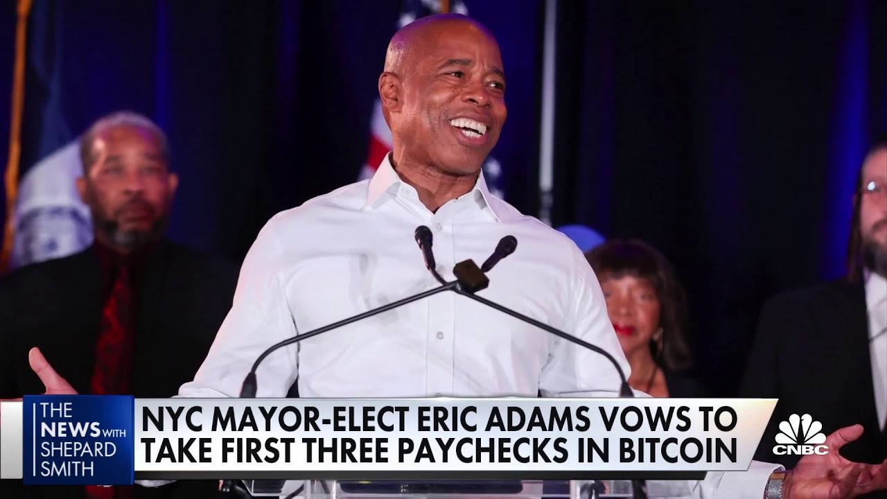 N.Y.C. Mayor-elect Eric Adams vows to take his first three paychecks in  bitcoin