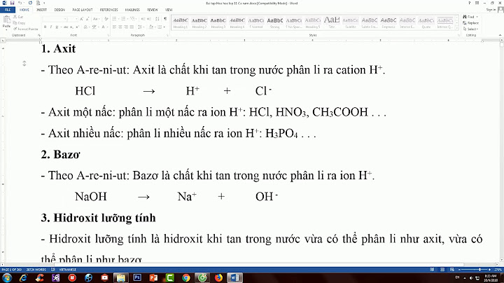 So sánh thuyết areniut và bronstet năm 2024