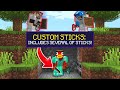 Minecraft Manhunt, But There's Custom OP Sticks...