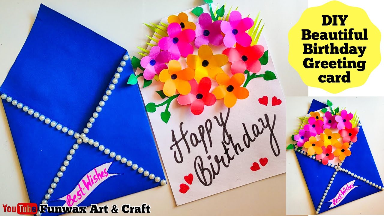 diy happy birthday card handmade easy card tutorial