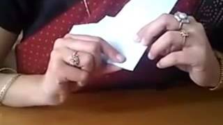 Making a parallelogram by paper folding