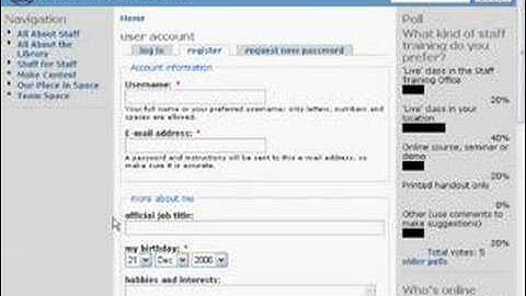 Introduction to the new Drupal-based Intranet