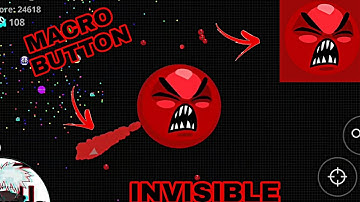 MACRO BUTTON INVISIBLE// SOLO REVENG DESTROY PLAYERS / AGARIO MOBILE