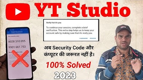 How to fix Yt studio Verify that it