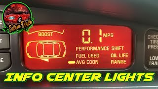 How to Replace Driver's Information Center Light Bulbs