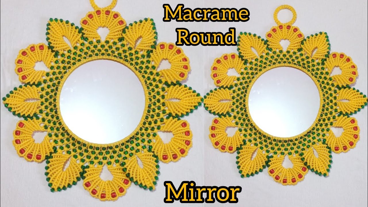 #Macrame round mirror design#macrame round wall hanger design#मैकरेम से आइना बनाएं#macrame creation#