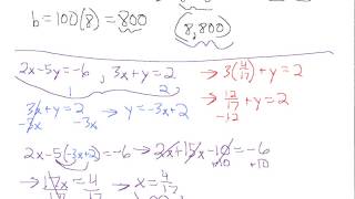 142 Solving Linear Systems by Substitution, pt  1