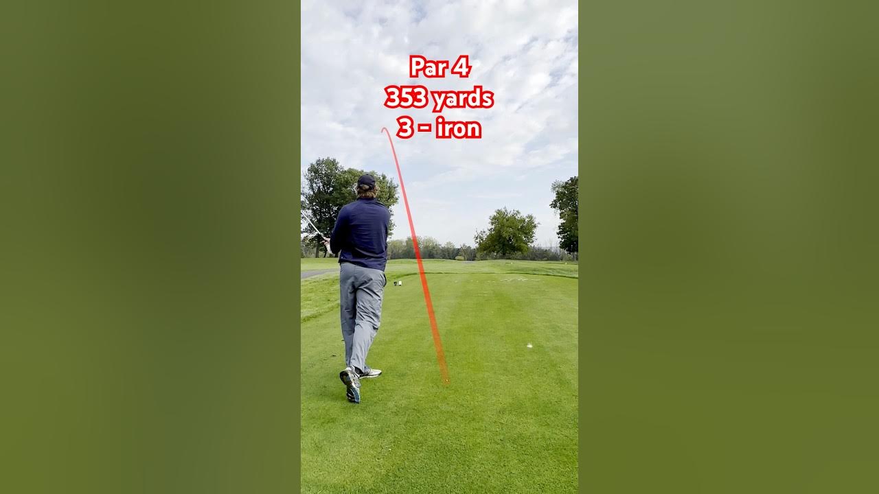 Hit a high draw off the tee and ended with a tap in par. golf golfer