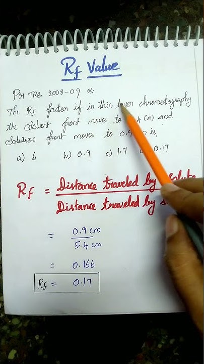 #rfvalue #how to calculate rf value - YouTube