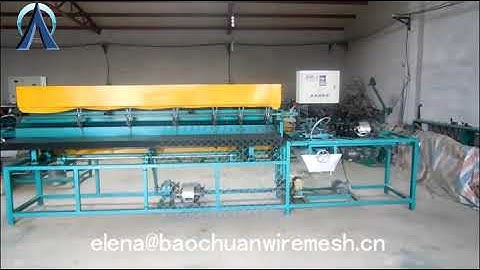 Semi-automatic chain link fence machine +86 182 3048 9099