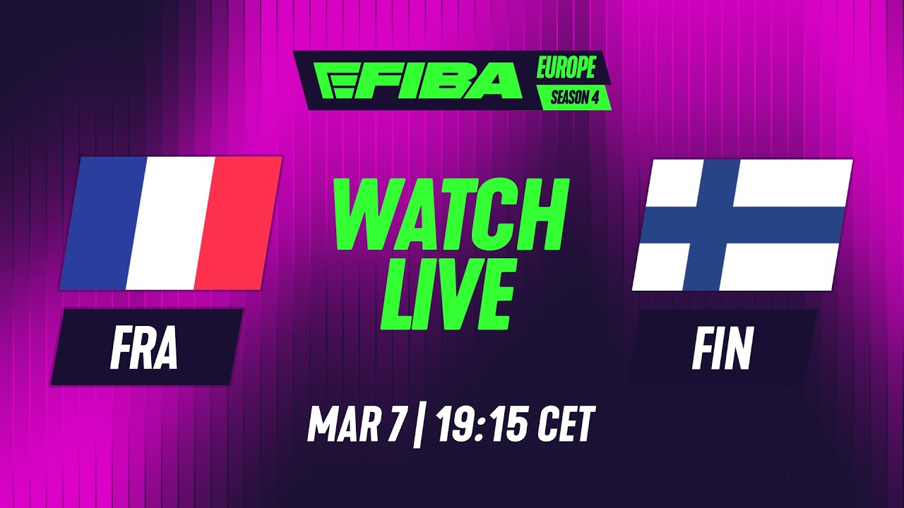FRANCE vs FINLAND | QUARTER FINAL 4 | Clean Feed | eFIBA Europe S4