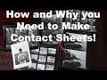 How to make Contact Sheets for film.