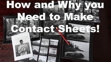 How to make Contact Sheets for film.