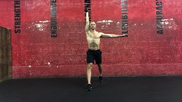 Split squat with one arm dumbbell strict press: ipsilateral