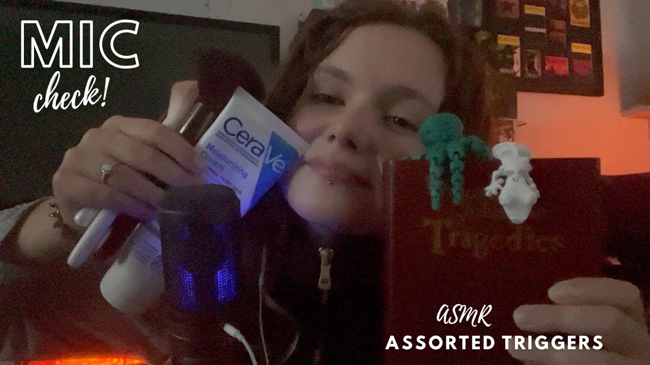 ASMR first time trying my new microphone🎙️ •  assorted triggers!