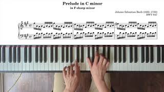 Prelude in C minor in F-sharp minor, Well-Tempered Clavier Book 1