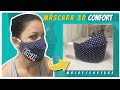 COMO FAZER MÁSCARA 3D MOLDE FÁCIL | tecido 😷