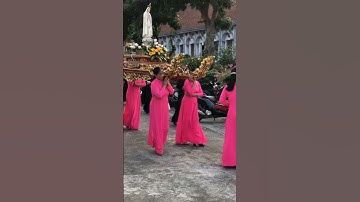 Rước Đức Mẹ Mân Côi Maria Tại Đền Thánh Ninh Cường